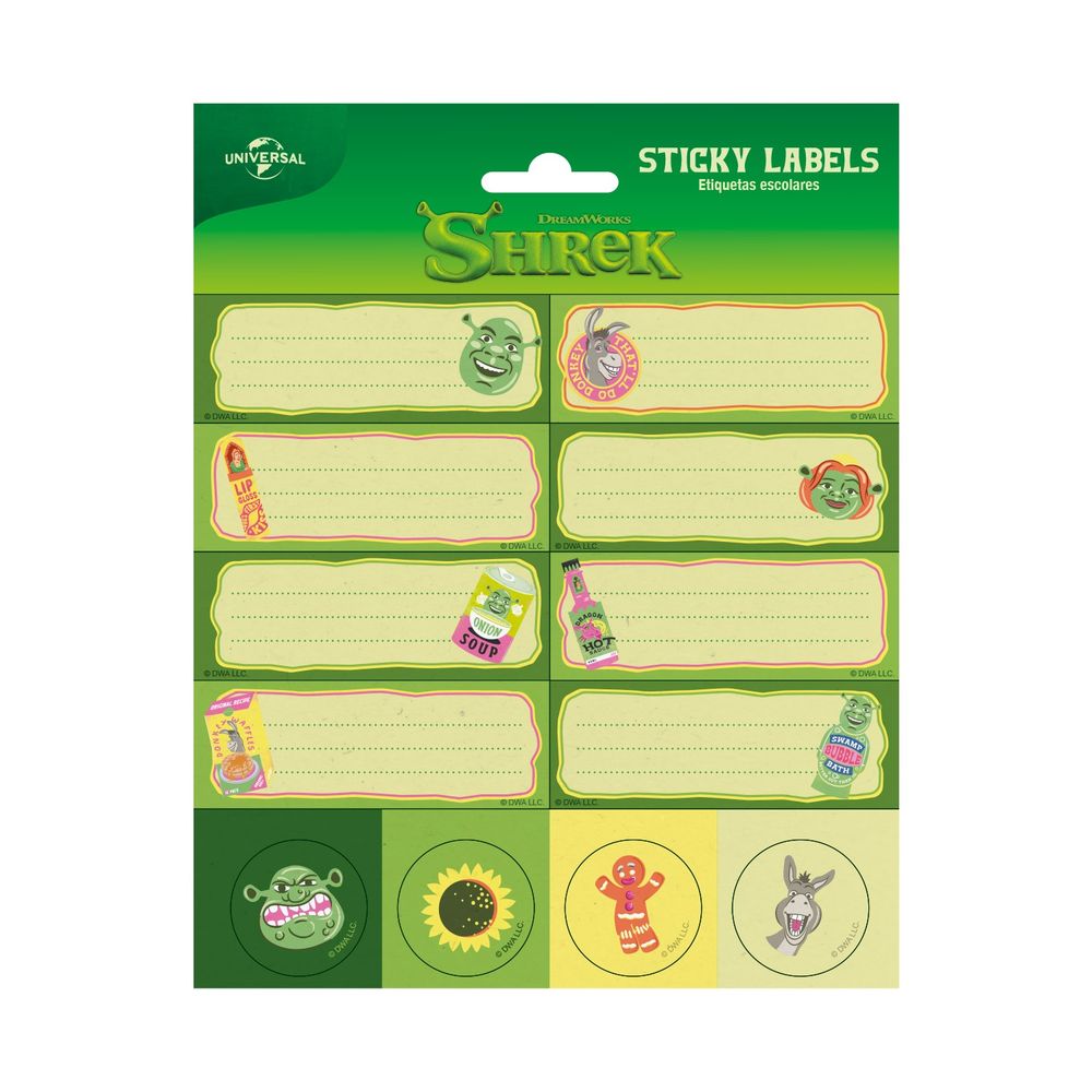 Grupo Erik Shrek - SelfAdhesive Labels Selbstklebende Etiketten - Mehrfarben